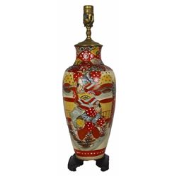 Chinese Red Porcelain Vase Mounted as Lamp