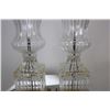 Image 11 : Pair of Stand Lamps, Colorless Glass