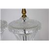 Image 3 : Pair of Stand Lamps, Colorless Glass