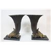 Image 18 : Pair of Cornocopia Bronze Vases
