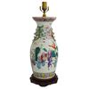 Image 1 : Chinese Hand Painted Vase Mounted as Lamp