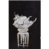 Image 2 : Wooden Oriental Screen with Mother of Pearl Inlay