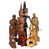 Image 1 : Group of (7) Wooden Figures of Various Origin