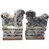 Image 1 : Pair of Monumental Chinese Bronze Foo Dogs