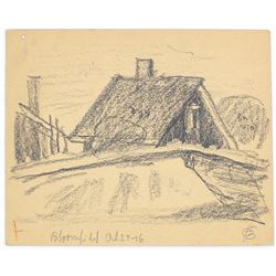 Oscar Bluemner (1867-1938) Pencil Drawing