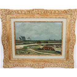 Roland Oudot (1897-1981) French Oil on Canvas