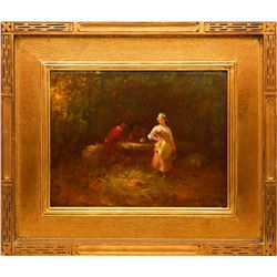 Camillo Innocenti (1871-1961), Italian, Oil/Board