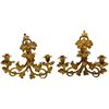 Image 1 : Pair of Gilt Bronze Continental Sconces