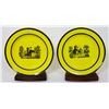 Image 14 : (10) French Yellow Creil Porcelain Set