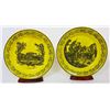 Image 2 : (10) French Yellow Creil Porcelain Set
