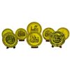 Image 1 : (8) French Yellow Creil Porcelain Set