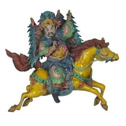 Chinese Figural Glazed Roof Tile