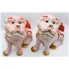 Image 2 : Pair of Foo Dogs, Herend Hungary Porcelain