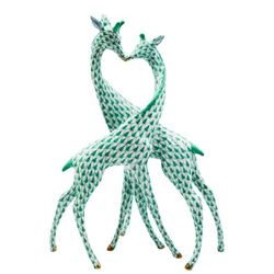 Herend Hungary, Pair of Giraffes, Porcelain
