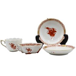 (4) Piece Set, Herend Hungary Porcelain