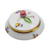 Image 1 : Herend Hungary Porcelain Trinket Box w. Finial