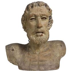 18th C Religious Italian School Carved Bust