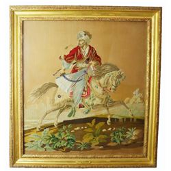 Marie Rothman (19 C)Needlepoint of Turkish Soldier