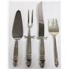 Image 3 : Royal Danish Sterling Silverware Set,  App. 74 OZT