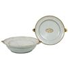 Image 1 : Pair of 18th C Chinese Export Warming Plates