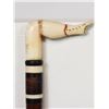 Image 3 : 19th C. Whale Bone Boot Handle Cane