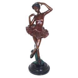 After A. Fayral Bronze Ballerina