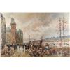 Image 2 : Paris Street Scene, Color Lithograph