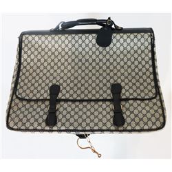 Gucci Navy Beige PVC Suit Carrier