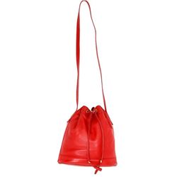 Gucci Red Leather Bucket Bag