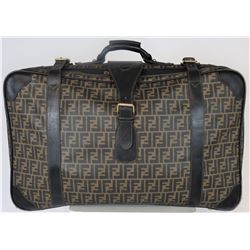 Vintage Fendi Zucca Black/Brown Luggage