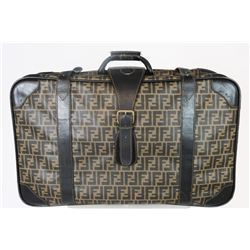Vintage Fendi Zucca Black/Brown Luggage