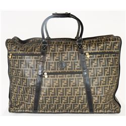 Vintage Fendi Zucca Luggage Travel Bag