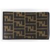 Image 2 : Fendi Zucca Italian Leather Bi-Fold Card Wallet