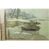 Image 3 : Harbor Scene, Oil on Board