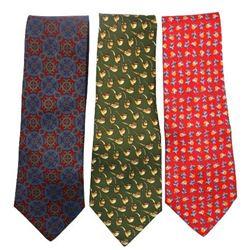 (3) Italian Fendi Ties