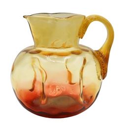 Hand-blown Glass Pitcher