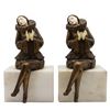 Image 1 : Pair of Vintage Pierrette Figurine Bookends