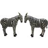 Image 1 : Pair of Large Carved Zebra Figures