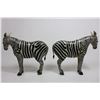 Image 7 : Pair of Large Carved Zebra Figures