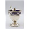 Image 2 : Reticulated Sterling Baskets w/ Glass Inserts