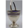 Image 3 : Reticulated Sterling Baskets w/ Glass Inserts