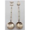 Image 12 : (2) Reticulated Baskets w (2) Sterling Spoons