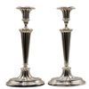 Image 1 : English Silver Plate Pair of Candlesticks