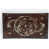Image 1 : Antique Chinese Lacquer Box, Mother of Pearl Inlay
