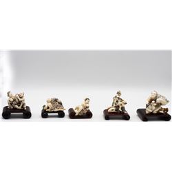 Group (6) of Japanese Erotic Figures