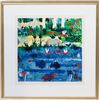 Image 1 : Colored Lithograph "Flower Garden" Limited Edition