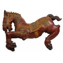 Carved Polychrome Horse