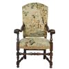 Image 1 : Embroidered Upholstered Arm Chair