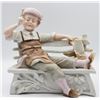 Image 9 : (2) German Seated Porcelain Figurines