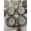 Image 2 : Set Of 4 Leonard Silverplate Crystal Coasters, Marked Silverplate Italy And Set Of 5 Silver Plated E